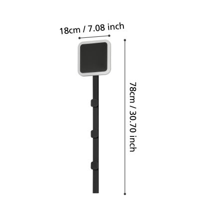 Eglo - Suporte de parede LED com iluminação LED/7,8W/230V