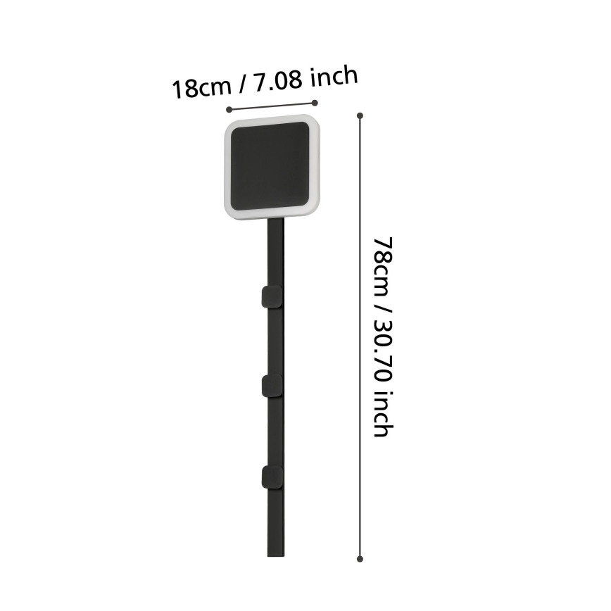 Eglo - Suporte de parede LED com iluminação LED/7,8W/230V