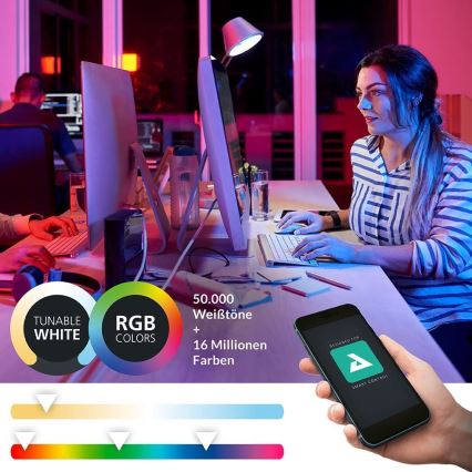 Eglo - Iluminação de teto LED RGBW com regulação LED/16W/230V ZigBee