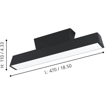 Eglo - Iluminação de teto LED RGBW com regulação LED/16W/230V ZigBee