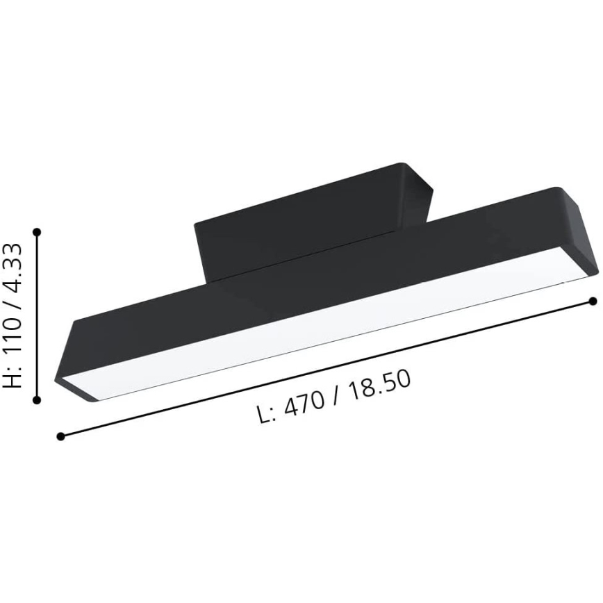 Eglo - Iluminação de teto LED RGBW com regulação LED/16W/230V ZigBee