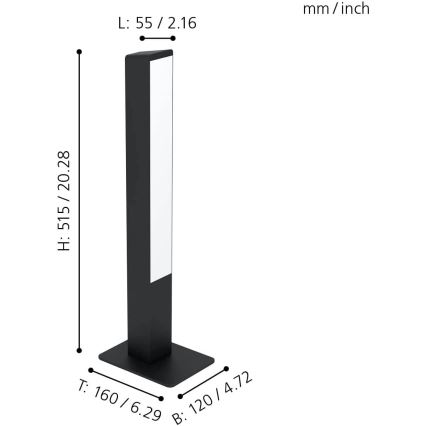 Eglo - Candeeiro de mesa LED RGBW com regulação LED/16W/230V 2700-6500K ZigBee