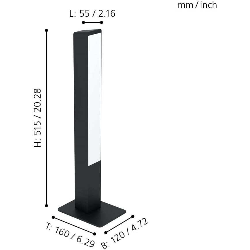 Eglo - Candeeiro de mesa LED RGBW com regulação LED/16W/230V 2700-6500K ZigBee