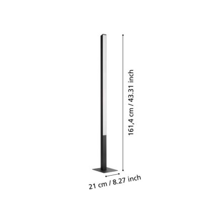 Eglo - Candeeiro de chão LED RGBW com regulação LED/35W/230V 2700-6500K ZigBee