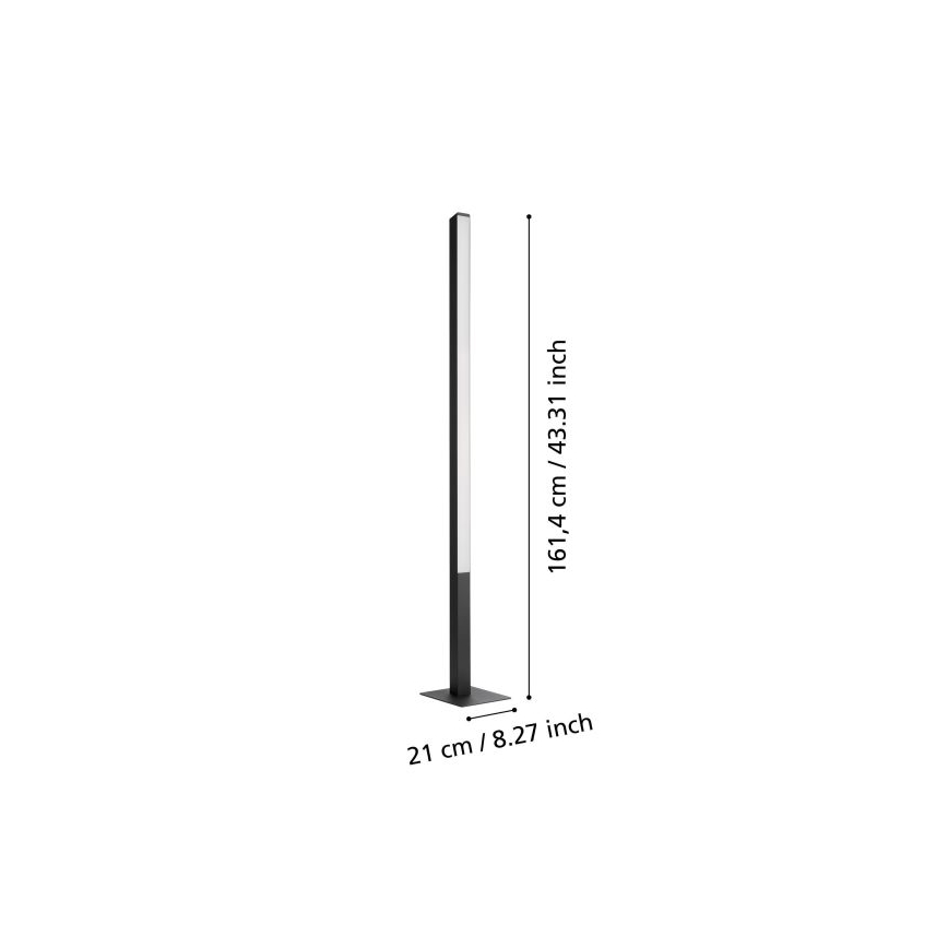 Eglo - Candeeiro de chão LED RGBW com regulação LED/35W/230V 2700-6500K ZigBee