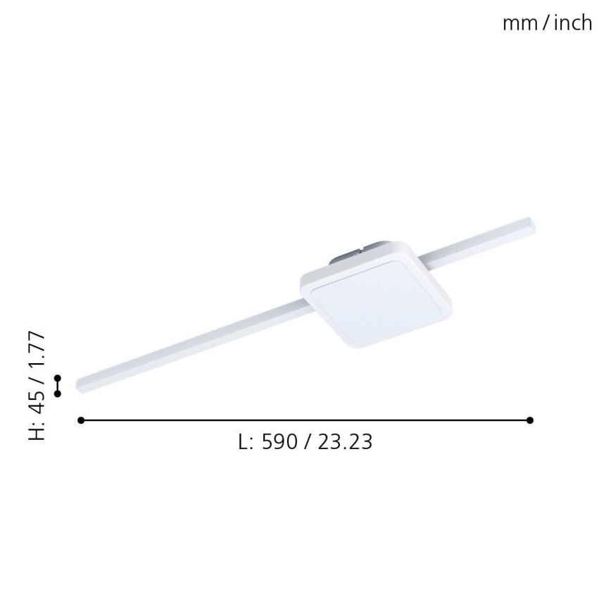 Eglo - Iluminação de teto LED 1xLED/6,3W/230V + 1xLED/5,4W