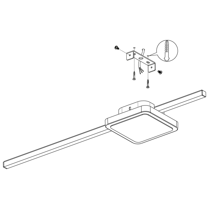Eglo - Iluminação de teto LED 1xLED/6,3W/230V + 1xLED/5,4W