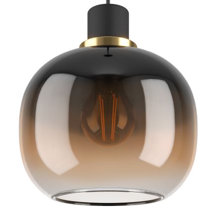 Eglo - Candelabro suspenso 1xE27/40W/230V castanho