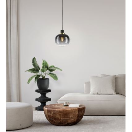 Eglo - Candelabro suspenso 1xE27/40W/230V cinzento