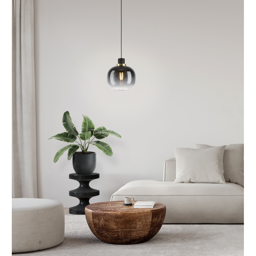Eglo - Candelabro suspenso 1xE27/40W/230V cinzento