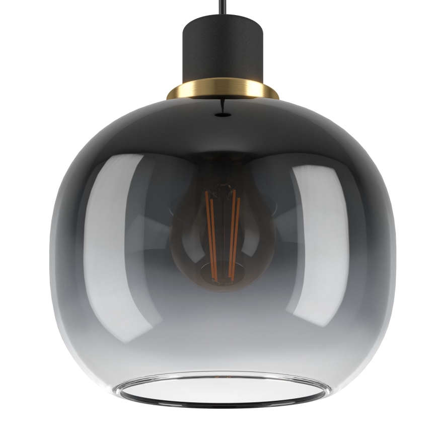 Eglo - Candelabro suspenso 3xE27/40W/230V cinzento