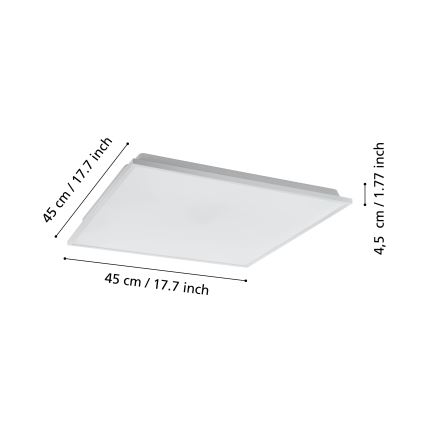 Eglo - Iluminação de teto LED com regulação LED/22W/230V 2700-6500K ZigBee