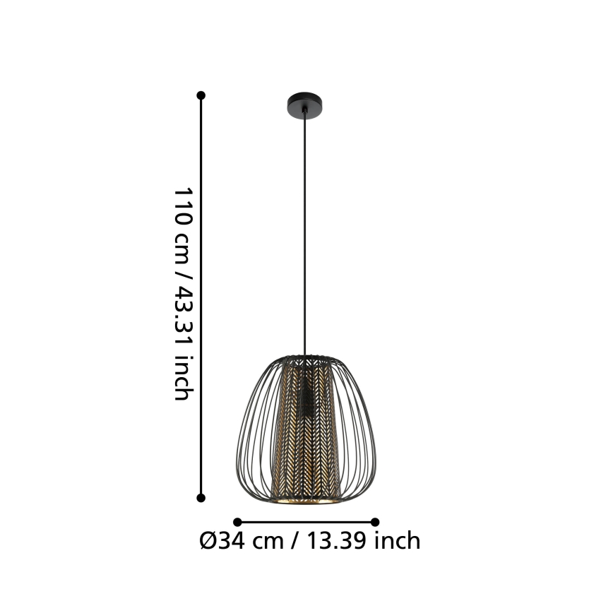 Eglo - Candelabro suspenso 1xE27/40W/230V