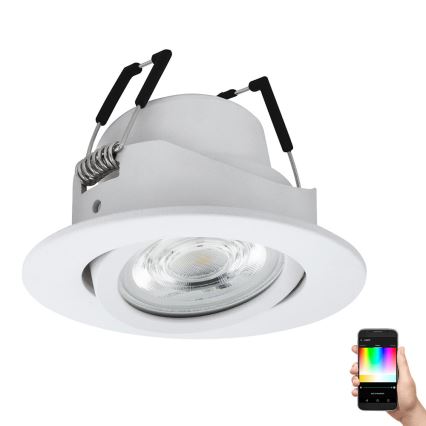 Eglo - Iluminação embutida LED RGBW com regulação LED/5W/230V ZigBee