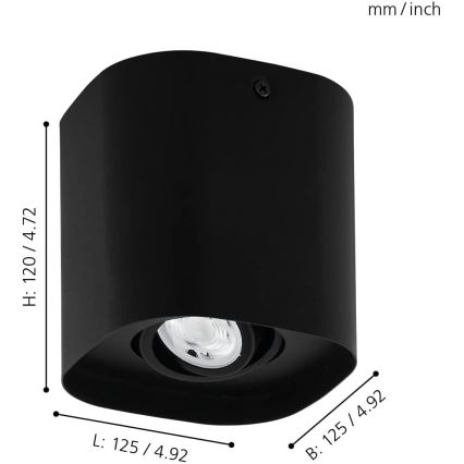 Eglo - Foco LED RGBW com regulação 1xGU10/5W/230V ZigBee