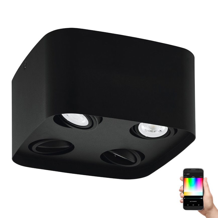 Eglo - Foco LED RGBW com regulação 4xGU10/5W/230V ZigBee