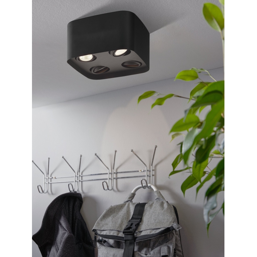 Eglo - Foco LED RGBW com regulação 4xGU10/5W/230V ZigBee