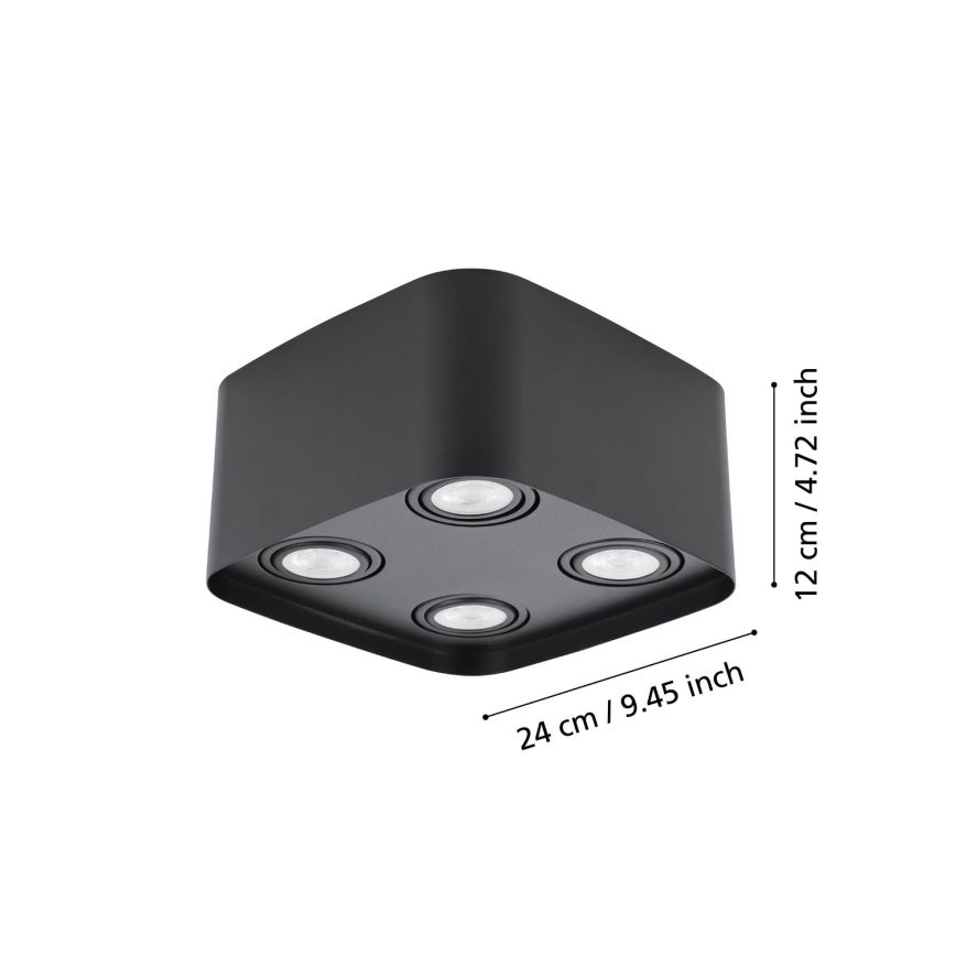 Eglo - Foco LED RGBW com regulação 4xGU10/5W/230V ZigBee