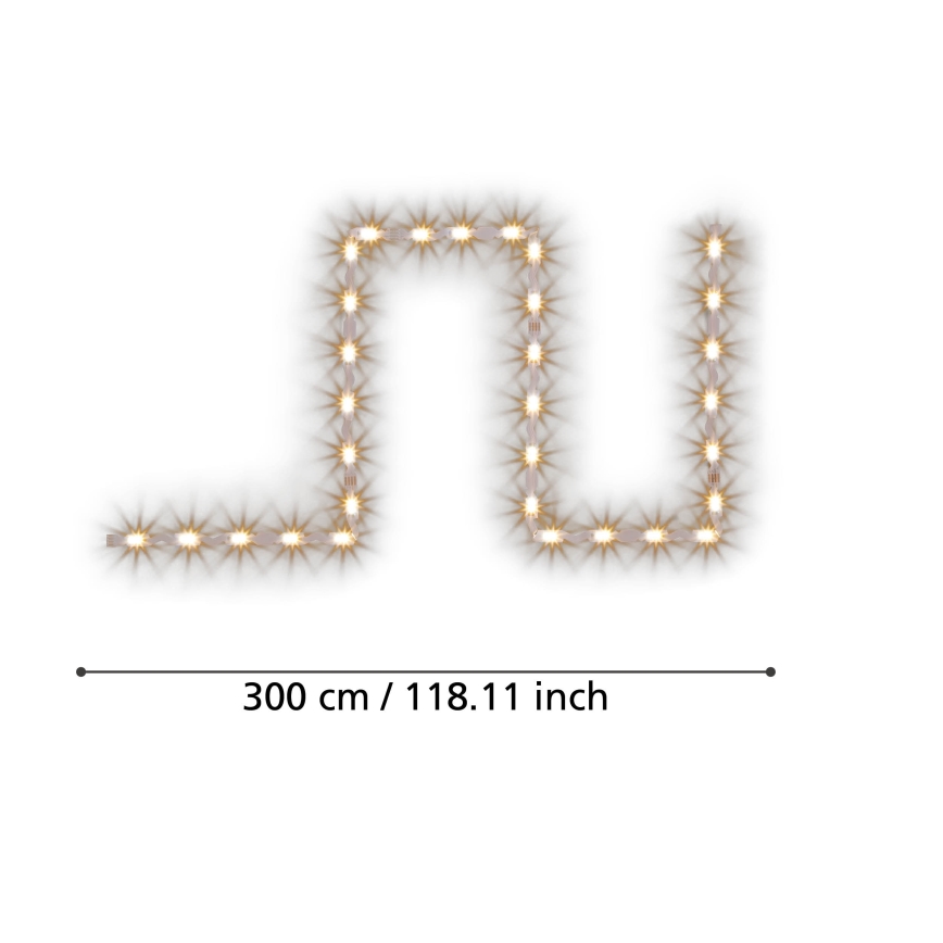 Eglo - Tira LED com regulação 3m LED/13,5W/24V 2700-6500K ZigBee