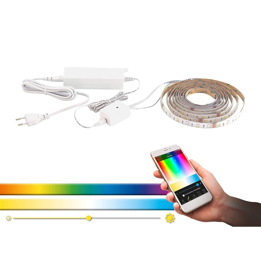 Eglo - Tira LED RGBW com regulação 8m LED/24W/24/230V 2700-6500K ZigBee