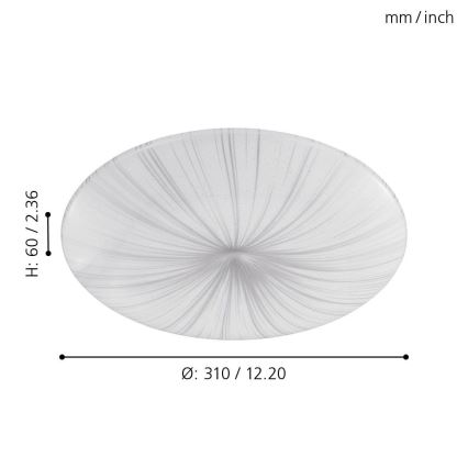 Eglo - Iluminação de teto LED LED/10W/230V