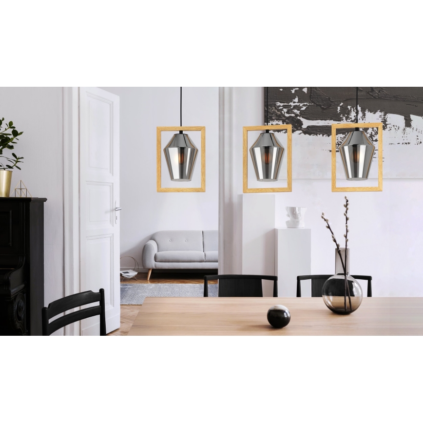 Eglo - Candelabro suspenso 3xE27/40W/230V