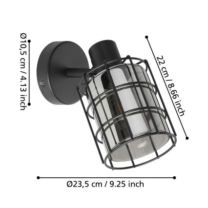 Eglo - Iluminação de parede 1xE27/28W/230V