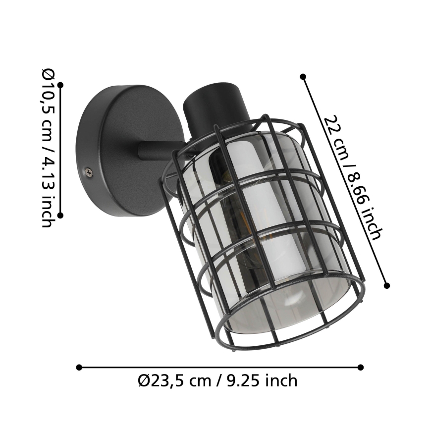 Eglo - Iluminação de parede 1xE27/28W/230V