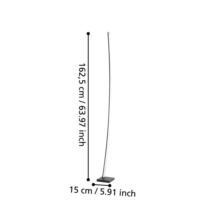Eglo - Candeeiro de chão LED LED/25,7W/230V