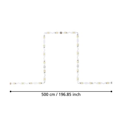 Eglo - Tira LED com regulação 5m LED/23W/24/230V 2700-6500K + controlo remoto