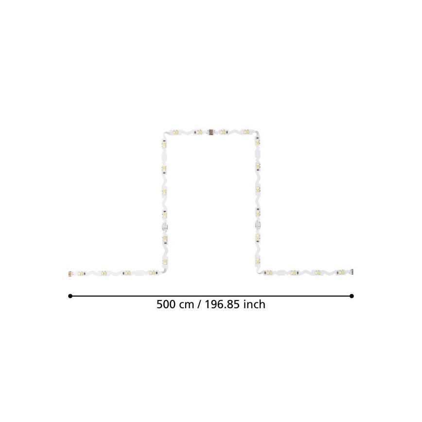 Eglo - Tira LED com regulação 5m LED/23W/24/230V 2700-6500K + controlo remoto