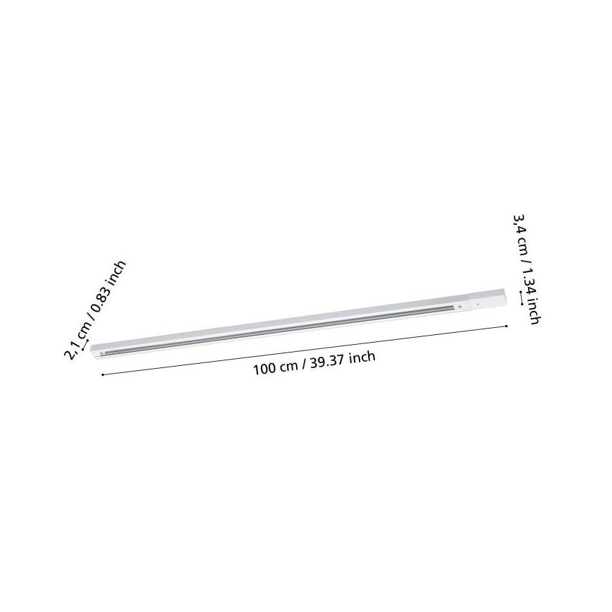 Eglo - Sistema de carril TB 1 m branco