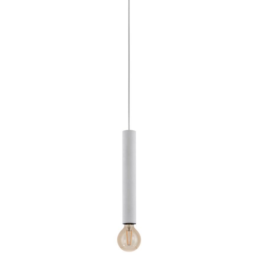 Eglo - Candelabro suspenso para sistema de carril 1xE27/40W/230V branco