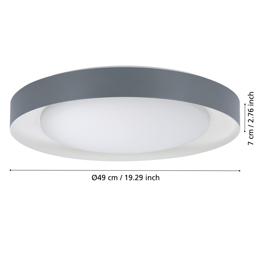 Eglo - Iluminação de teto LED com regulação LED/24W/230V 3000-6500K+ controlo remoto