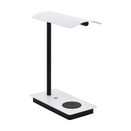 Eglo - Candeeiro de mesa táctil LED com regulação e carregamento sem fios LED/5,8W/230V branco