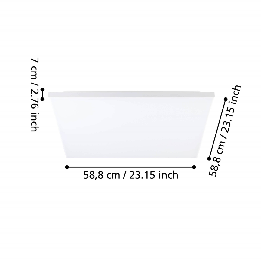 Eglo - Iluminação de teto LED LED/31,5W/230V