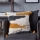 Eglo - Almofada decorativa 45x45 cm amarelo/cinzento