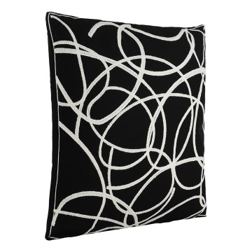 Eglo - Almofada decorativa 45x45 cm preto/branco