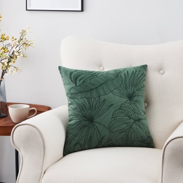 Eglo - Almofada decorativa 45x45 cm verde