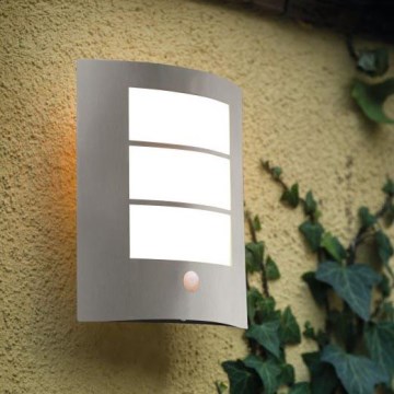 EGLO - Aplique de parede externo com sensor 1xE27/15W/230V IP44