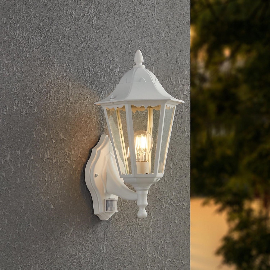 Eglo - Aplique de parede externo com sensor 1xE27/60W/230V IP44