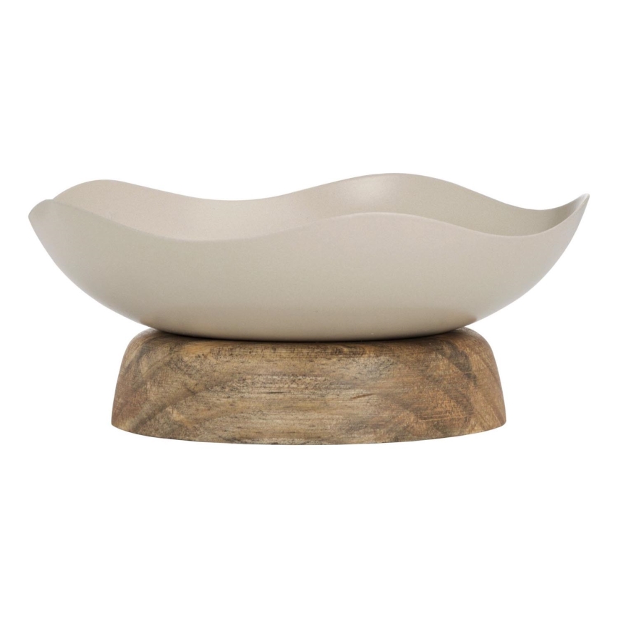 Eglo - Bandeja decorativa diâmetro 14,5 cm bege