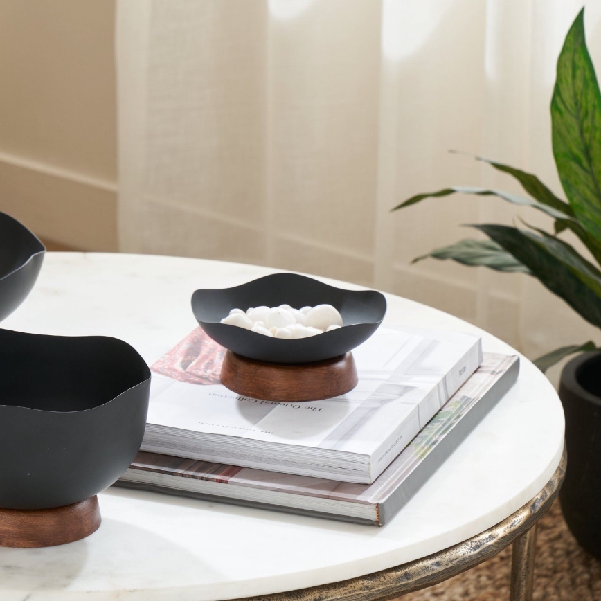 Eglo - Bandeja decorativa diâmetro 14,5 cm preto