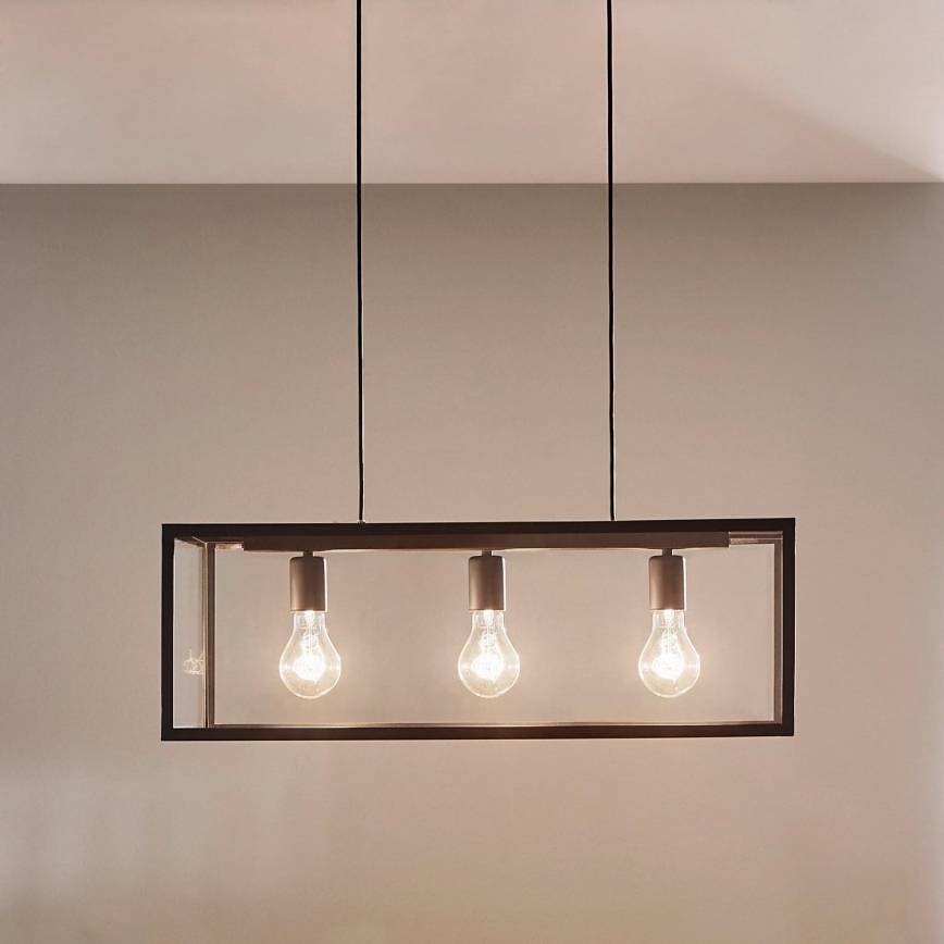 Eglo - Candeeiro 3xE27/60W/230V