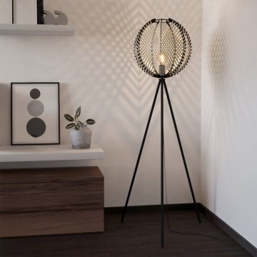 Eglo - Candeeiro de chão 1xE27/40W/230V branco/preto