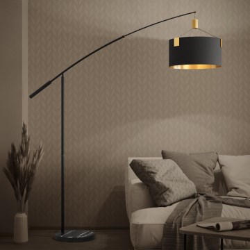 Eglo - Candeeiro de chão 3xE27/40W/230V preto/dourado