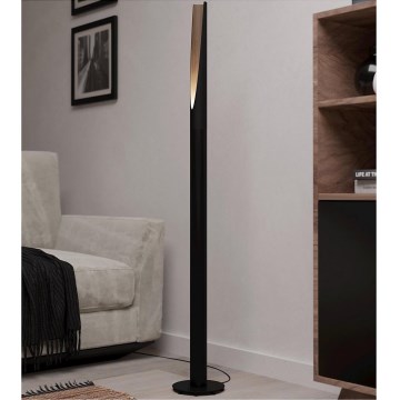 Eglo - Candeeiro de chão LED 1xGU10/4,5W/230V preto/castanho