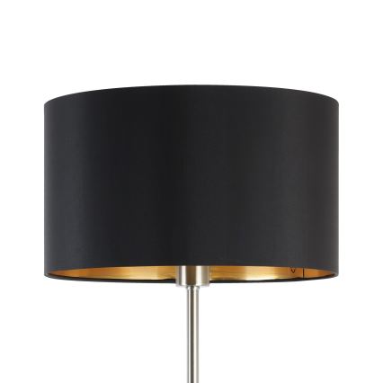 Eglo - Candeeiro de chão LED  TUNJA 1xE27/60W/230V cromado mate/preto