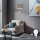 Eglo - Candeeiro de chão LED TUNJA 1xE27/60W/230V + LED/2,1W diâmetro 38 cm cromado mate/taupe