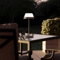 Eglo - Candeeiro de exterior LED RGBW tátil regulável 2em1 LED/1,5W/5V 2600 mAh IP54 cinzento